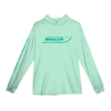 Performance Hooded Long Sleeve - Sea Foam Heather Front Image on white background