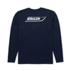 Image of a navy long sleeve with white Boston Whaler logo