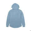 Image of a blue hoodie with white Boston Whaler logo