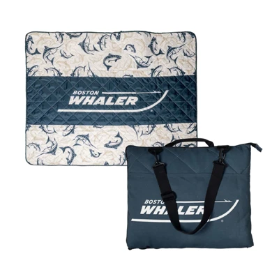 Boston Whaler Travel Blanket Product Image on white background