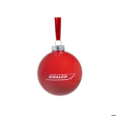 Boston Whaler Ball Ornament Product Image on white background