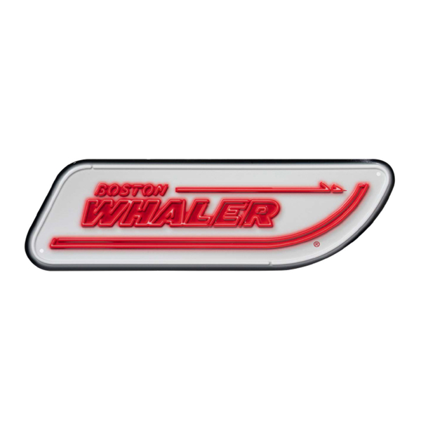 Boston Whaler Metal Sign Product Image on white background