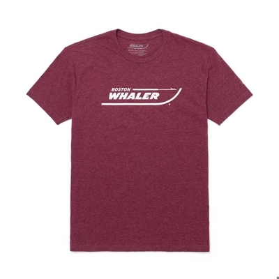 Maroon Logo Tee Front Image on white background