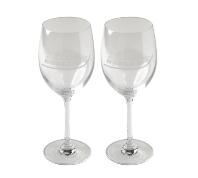 Boston Whaler Wine Glass Set Product Image on white background