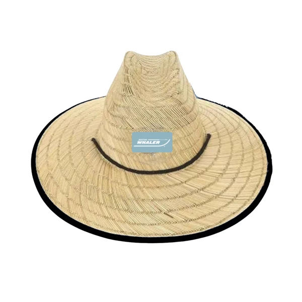 Boston Whaler Straw Hat Product Image on white background	