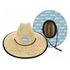 Boston Whaler Straw Hat Product Image on white background	