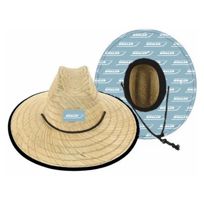 Boston Whaler Straw Hat Product Image on white background	