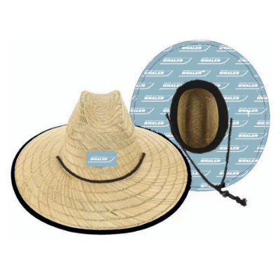 Boston Whaler Straw Hat Product Image on white background