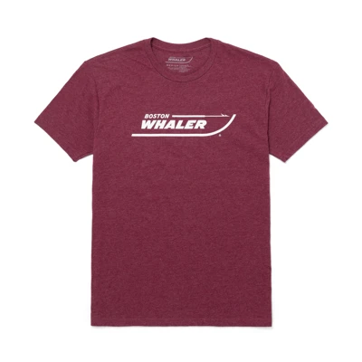 Maroon Logo Tee Front Image on white background