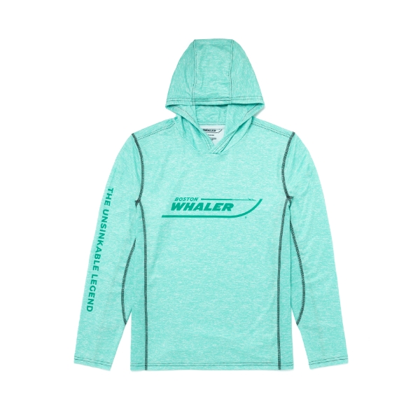 Performance Hooded Long Sleeve - Sea Foam Heather