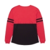 Image of a black and red long sleeve tee with black Boston Whaler logo