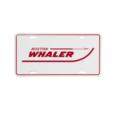 Boston Whaler License Plate Product Image on white background