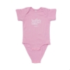 Pink Whailer Baby Onesie Product Image with Boston Wailer and Boston Whaler logo on the front