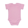 Pink Whailer Baby Onesie Back View Product Image on white background