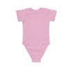 Pink Whailer Baby Onesie Back View Product Image on white background