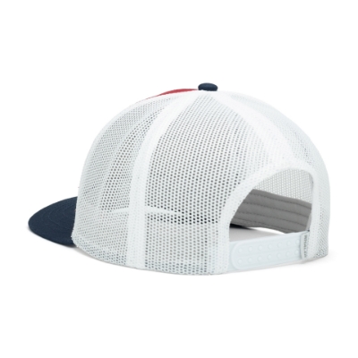 Right side image of the Boston Whaler Trucker Cap with Boston Whaler logo on the front