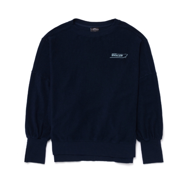 Front image of the Women's Corded Pullover with Boston Whaler logo embroidered on the left chest