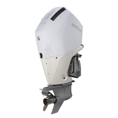 Image of the Mercury 300hp 4.6L V8 (White) Vented Splash Cover on white background