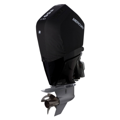 Front image of the Mercury 400hp 5.7L V10 (Black) Vented Splash Cover