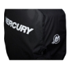 Image of the Black Mercury Tow-n-Stow Engine Cover - Verado 6cyl 225-400 HP with white Mercury logo