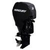 Image of the Black Mercury Tow-n-Stow Engine Cover - 75-115 HP 4 Stroke with white Mercury logo