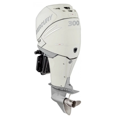 White Mercury Breathable Engine Cover - Verado 6cyl product image on white background