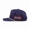 Left side view image of the Owners Group Hat that has a rectangular patch with a red border contains the text "Boston Whaler Owners Club" in white lettering
