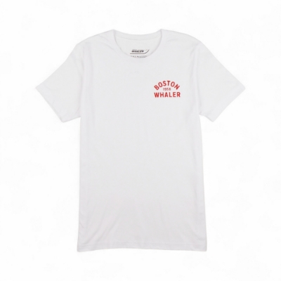 Image of the Unsinkable Tee with red Boston Whaler logo on the left chest