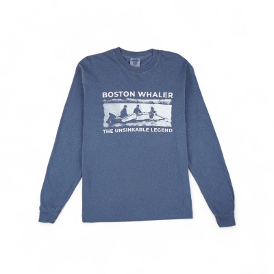 Legend Long Sleeve with photo of people on Boston Whaler boat