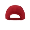 Back view of Boston Whaler Voyager hat showing red mesh paneling and snapback closure.