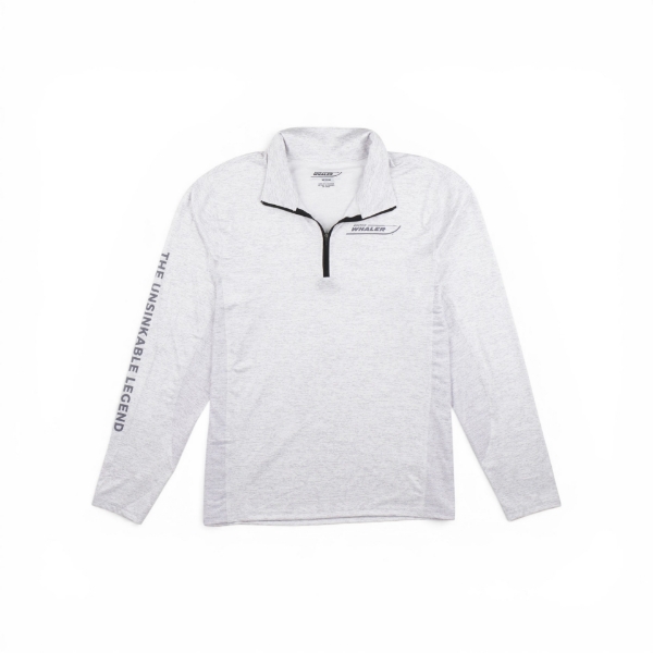 Performance Quarter Zip - White Heather