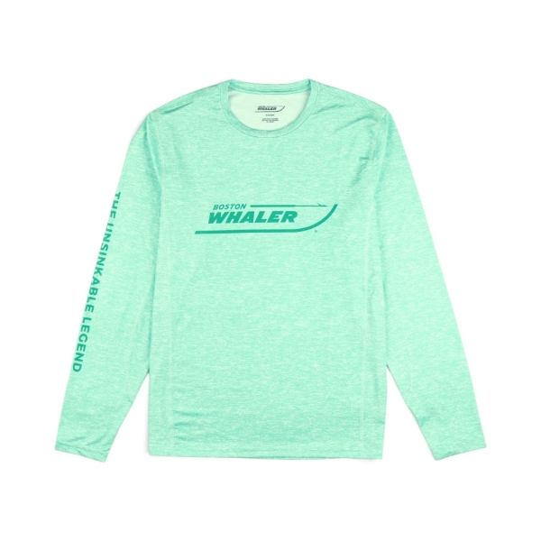 Performance Long Sleeve - Sea Foam Heather showing front view