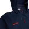 Helly Hansen Jacket with hood up showing Helly Hansen logo, Boston Whaler text