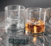 Boston Whaler Rocks Glass Set on table