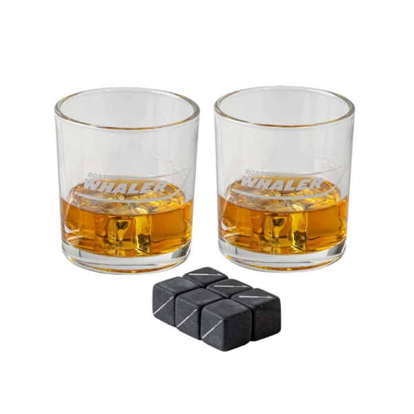 Boston Whaler Rocks Glass Set