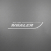 Boston Whaler Decal on grey background